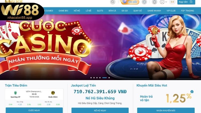 Các phương thức nạp tiền WI88 phổ biến