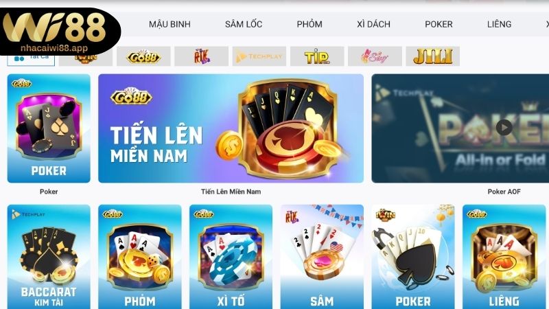 Các bước tham gia Game bài WI88