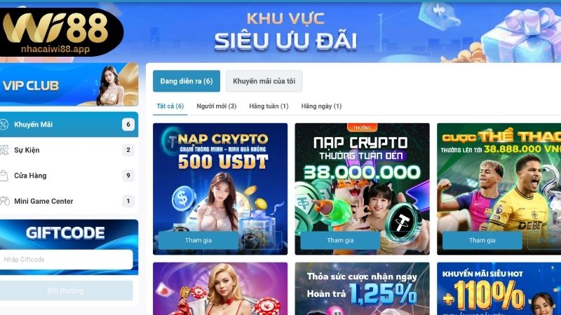 Giới thiệu thông tin chi tiết về Khuyến mãi WI88 cho newbie