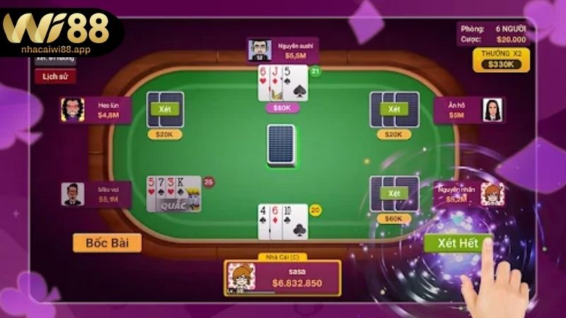 Luật chơi game bài Xì Dách Wi88