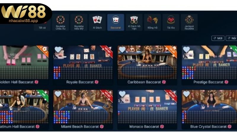 Lý do nên tham gia Baccarat WI88