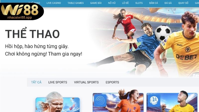 Tổng quan thông tin về chuyên mục thể thao WI88