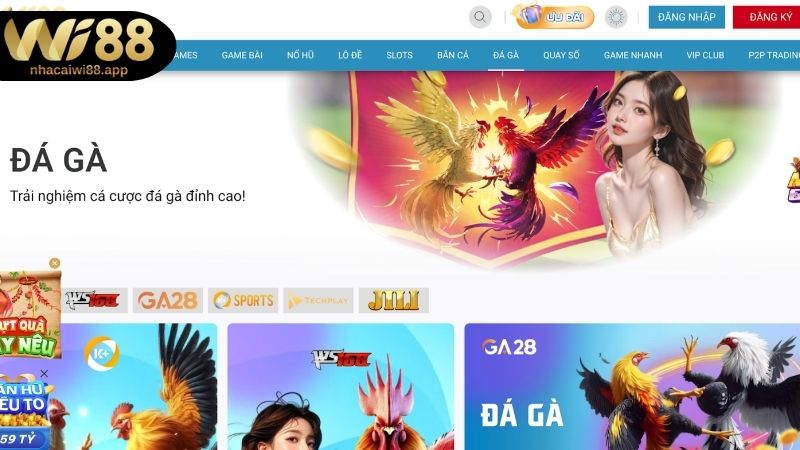 Ưu điểm nổi bật nhất của đá gà cựa sắt Wi88